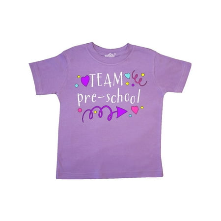 

Inktastic Team Pre-School Hearts Gift Toddler Boy or Toddler Girl T-Shirt
