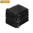 thumbnail image 2 of 200pcs Black Organza Gift Bags 4 x 6 inches for Wedding Christmas Favors Jewelry Pouches, Jewelry Bracelet Packaging, Premium Sheer Gift Pouch, 2 of 4
