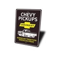 thumbnail image 4 of Chevy Pickups Novelty Sign, Metal Wall Decor - 10x14 inches, 4 of 4