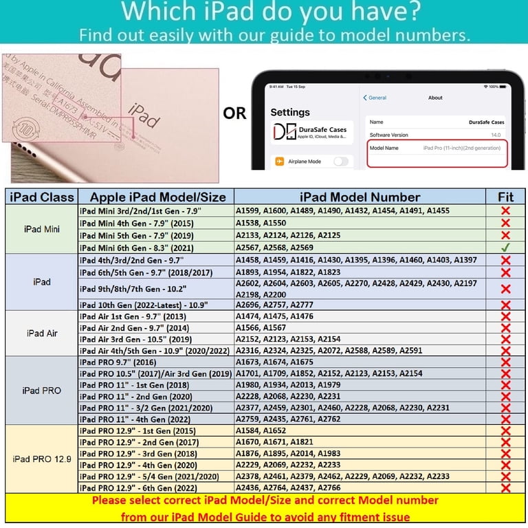 iPad 8.3 Inch Mini 6th [ Mini 2021 6 Gen ] A2567 A2568 A2569