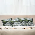 thumbnail image 7 of Ambesonne Landscape Throw Pillow Cover 4 Pack, Waterfall with Rocks, 18", Green Black and White, 7 of 7