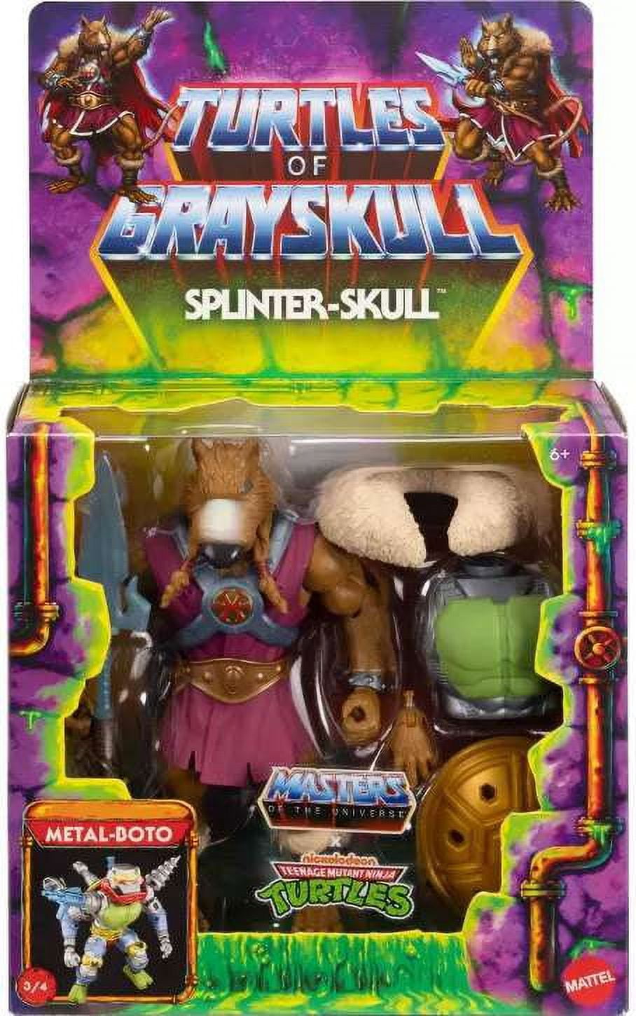 Masters Of The Universe Origins: Skeletor & Screeech - Set Da 2 Action Figure Da 14 Cm, Giocattoli Da Collezione Per Bambini E Adulti, Idea Regalo - 2
