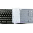 thumbnail image 4 of Keyboard Cover for Logitech K200 K260 K270 K275 K295 MK200 MK260 MK270 MK275 MK295 Silicone Protector Skin Case Film Clear Black Black, 4 of 6