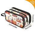 thumbnail image 4 of FORMRS Pencil Case with 3 Compartments School Large Capacity Zipper Pen Pouch Stationery Organizer, Christmas Box Train, 4 of 8