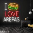 thumbnail image 4 of Glowneon I Love Arepas Neon Sign, Colombian Arepas Store Led Light, 4 of 5