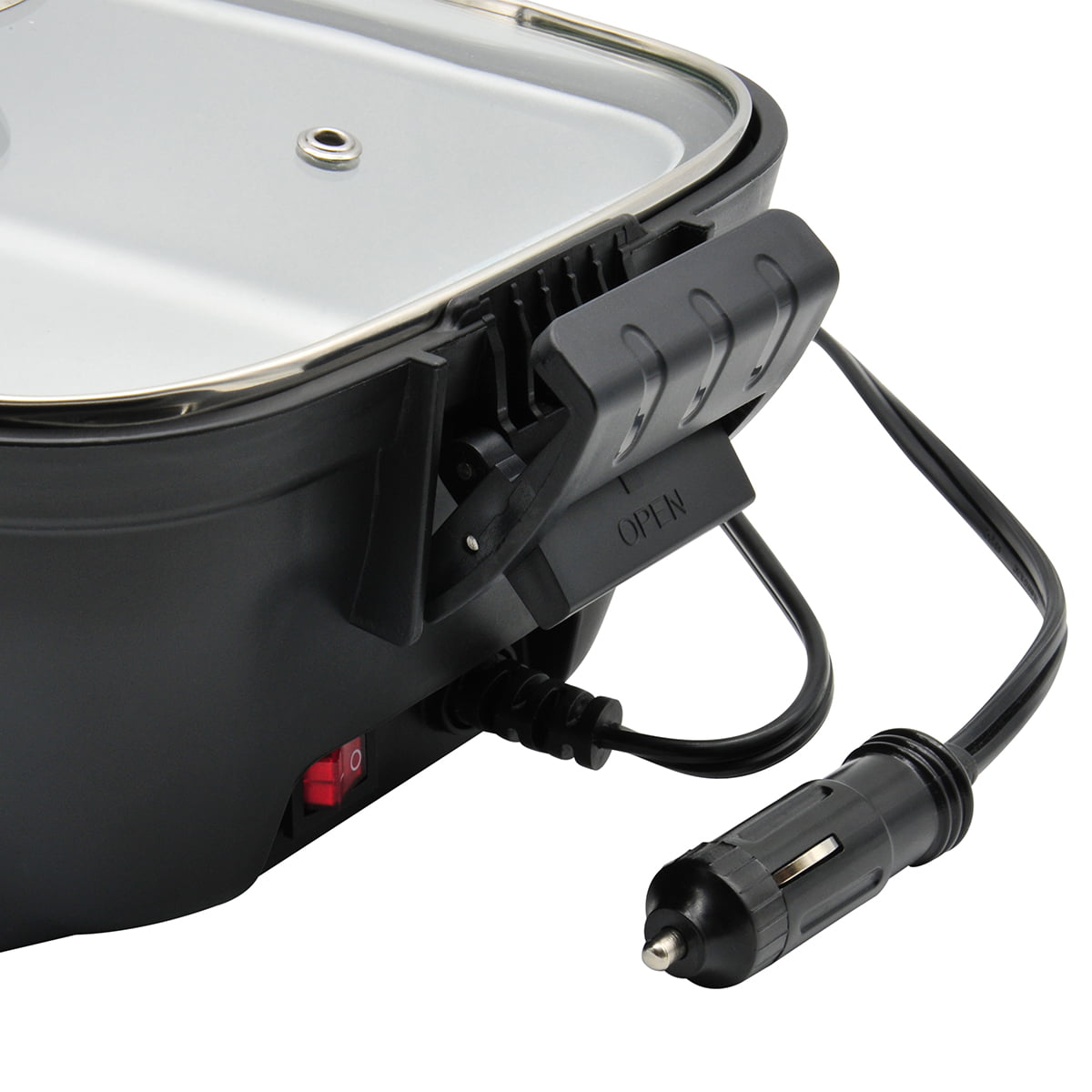  Roadpro RPSP225NS 12-Volt Portable Saucepan with Non-Stick  Surface,Black: Electric Popcorn Poppers: Home & Kitchen