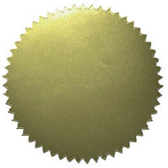 HAYES SCHOOL PUBLISHING VA313 Stickers Gold Blank, 2" Diameter (Pack of 50)