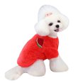 thumbnail image 5 of SPRING PARK Fitwarm Cute Ribbon Polka Dots Fleece Pet Dog Coats Pajamas Soft Pjs Winter Clothes, 5 of 7