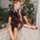 thumbnail image 4 of Fotbe Red Panda Autumn Branches Pijama Estampada de 2 Piezas para Niños – Ropa de Dormir de Manga Corta Cómoda para Niños y Niñas, Camiseta y Shorts de Algodón-Medium, 4 of 6