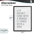 thumbnail image 4 of Stupell Industries Industrial Life Manual Is Mom Black Framed Print Under Glass, 17 x 23, by Elizabeth Tyndall, 4 of 8