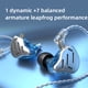 thumbnail image 3 of Auriculares intrauditivos KZ ZAX Auriculares deportivos con cable 0,75 mm Auriculares portátiles Cable largo Bajo estéreo Música Manos libres para caminar Correr Negro con micrófono Inevent EL005375-04B, 3 of 7