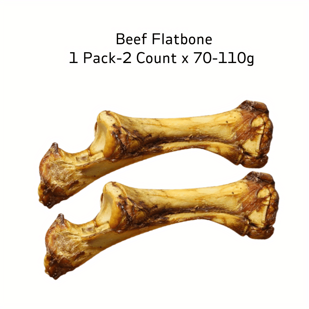 Beef Flatbone, Natural Ingredients, Natural Dog Treats, Healthy, Easily Digestible, Dog Chews Long Lasting, And High Protein, Low Fat, Perfect Training Reward Snack For Small, Medium and Large Dogs