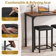 thumbnail image 4 of Giantex 3 Pieces Dining Table Set, Modern Bar Table Set w/2 Bar Stools, Counter Height Table Set for Living Room Restaurant, 4 of 5