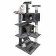 thumbnail image 3 of SONGMY 53 Inch Cat Tree Condo Tower, Deep Grey Cat Activity Center with Scratching Posts, Multi-Level Pet Furniture for Indoor Cats, 3 of 10