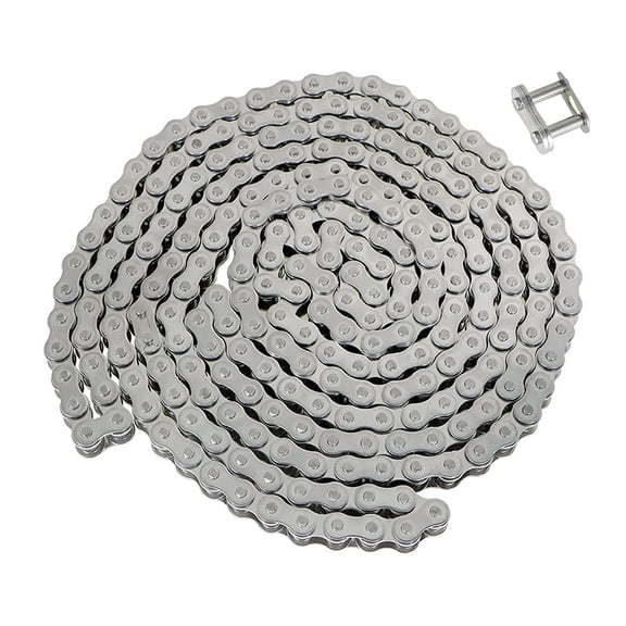 ALL-CARB 40SS Stainless Steel Roller Chain 10 Feet with Free Connecting Links, 240 Links