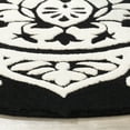thumbnail image 2 of SAFAVIEH Bella Gabriel Medallion Geometric Wool Area Rug, Black/Ivory, 4' x 6', 2 of 4