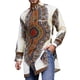 thumbnail image 1 of Camisas Vaqueras Para Hombre XXL Camisa de hombre estilo africano manga larga Dashiki estilo étnico botón abajo camisa (Beige, M), 1 of 7