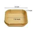 thumbnail image 2 of Air Fryer Disposable Paper Liner, 100Pcs/200Pcs Disposable Air Fryer Parchment Paper Pads Air Fryer Liner for Air Fryer, 2 of 4