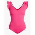 thumbnail image 2 of Time and Tru Women's and Women's Plus Size Ruffle Strap One Piece Swimsuit, Sizes XS-3X, 2 of 5