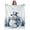 White, variant on Christmas Snowman Throw Blanket, Flannel Fleece Blanket with Striped Design for Couch, Blue Snowflake Xmas Tree Soft Breathable All Season Plush Blankets for Sofa Office Chair 30"x40"
