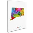 thumbnail image 2 of Trademark Fine Art "Connecticut Map" Canvas Art by Michael Tompsett, 2 of 3
