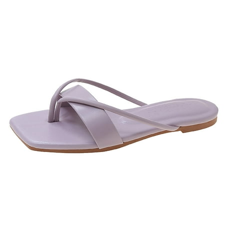 

Sandals for Women Casual Beach Shoes Minimalist Flat Thong Sandals Slippers