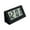 Black, variant on KQJQS Car Timepiece, Miniature Clock, Minimalistic Digital Clock, Nightstand Clock, Advertising Clock, Adorable Student Clock, Compact Triangle Clock