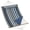 Color: Dark Blue Stripes | Size: 350cm, variant on Premium Outdoor Hammock with Reinforced Spreader Bars, Thick Quilted Pad & Removable Pillow, Tool-Free Setup for Patio or Garden
