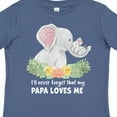 thumbnail image 4 of Inktastic I'll Never Forget That My Papa Loves Me with Cute Elephants Boys or Girls Toddler T-Shirt, 4 of 5