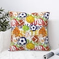 thumbnail image 4 of Pofeuu Balls Print Double-sided plush pillowcase Square Throw Pillow Covers Pillows Cover for Living Room Bedroom Sofa Couch Cushion Cover（No pillow core）-12"x12", 4 of 7
