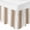 Brown, variant on Khaki White Ombre Bed Skirt Queen Size 16 Inch Drop, Adjustable & Elastic Wrap Around Bed Skirts Pleated Dust Ruffles For Twin Full Queen Cal King Base Beds, Modern Abstract Art Farmhouse Gradient