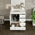 thumbnail image 5 of Eviva Acclaim 28"W x 22"D White Bathroom Vanity with White Carrara Quartz Vanity Top and Rectangular Undermount Sink, 5 of 8