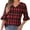 Multicolor, variant on fatyb 3/4 Length Sleeve Tops for Women Casual V Neck Tunic Shirts Pleated Womens Dressy Summer Blouses