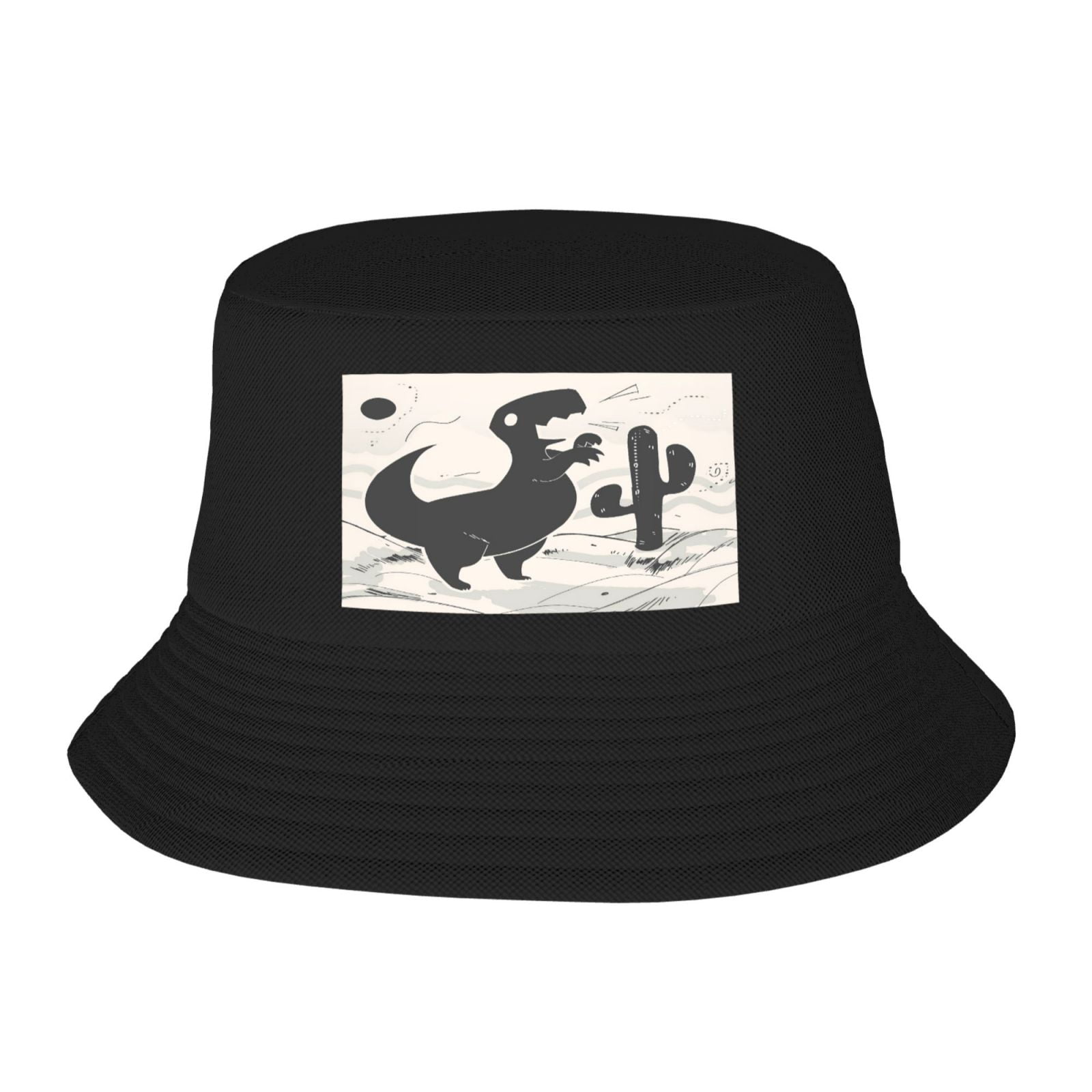 Cute Dinosaur Bucket Hat For Womens And Mens Outdoor Beach Fisherman Hat Sun Hat