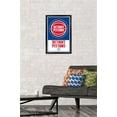 thumbnail image 2 of NBA Detroit Pistons - Logo 21 Wall Poster, 14.725" x 22.375", Framed, 2 of 3