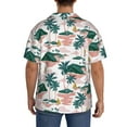 thumbnail image 5 of Wukai Hawaii Palms Men's Casual Short-Sleeve Button Down Shirt - Lightweight Summer Dress Shirt for Daily Wear-Small, 5 of 7