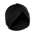 thumbnail image 2 of Bucket Hat for Women ，Summer Clearance Women Solid India Muslim Ruffle Chemo Hat Headwear Head Wraps Turbans Beanie Cap Headwraps, 2 of 2