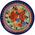 thumbnail image 2 of Polish Pottery 6¾-inch Dessert Plate (Bold Poppies Theme) Signature UNIKAT Hand Painted in Boleslawiec, Poland + Certificate of Authenticity, 2 of 6