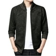 thumbnail image 1 of WREESH Autumn And Winter Men's Knitted Zipper Cardigan Casual Comfortable Jacket, 1 of 1