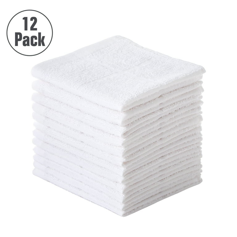 Egles Kitchen Dishcloth Set, 12 inchx12 inch 12-Pack, Pure Cotton Cleaning Dish Towel, Highly Absorbent (Mix Color), Size: 12 x 12