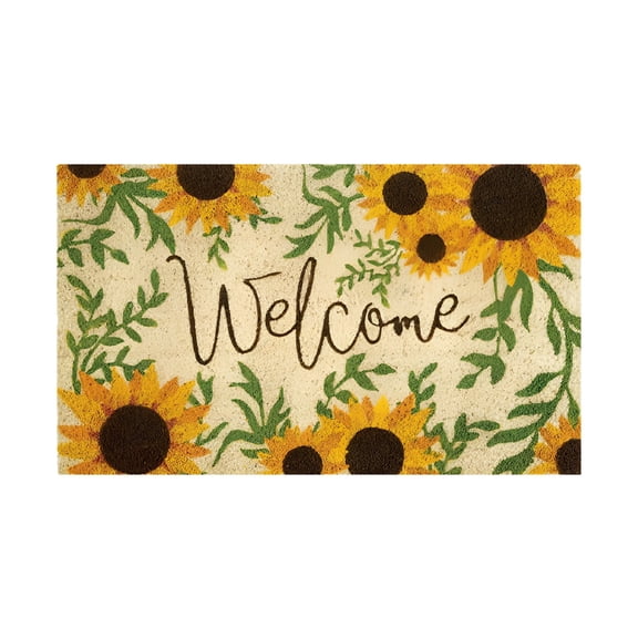 RLESO 2026 New Door Mats/Outdoor Welcome Mats Coir Doormat for Front Porch Entryway Patio 20”X 32”