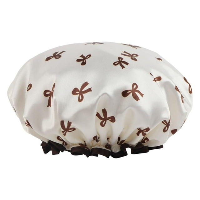 Gorro de ducha para mujeres y hombres, regalo, accesorio multiusos para hoteles, salones de belleza y uso doméstico. Blanco