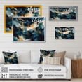thumbnail image 4 of DESIGN ART Designart "Blue And White Artistic Movement" Modern Geometric Wall Art Prints 32 in. wide x 16 in. high, 4 of 5