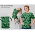 thumbnail image 5 of oneOone Velvet Green Fabric Abstract Floral Sewing Material Print Fabric By The Yard 58 Inch Wide-2rb, 5 of 5
