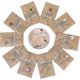 thumbnail image 2 of Greeting Cards 10 Pieces Birthday Cards Set Retro Kraft Paper Blank Envelopes Dried Flowers Decorate, 2 of 4