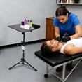 thumbnail image 2 of YIYIBYUS Tattoo Workbench Stand, Professional Adjustable Tattoo Table with Storage & Cup Holder, Heavy-Duty Stainless Steel Tripod Design for Tattoo Artists, Home Studio, Salon or Clinic, Black, 2 of 17