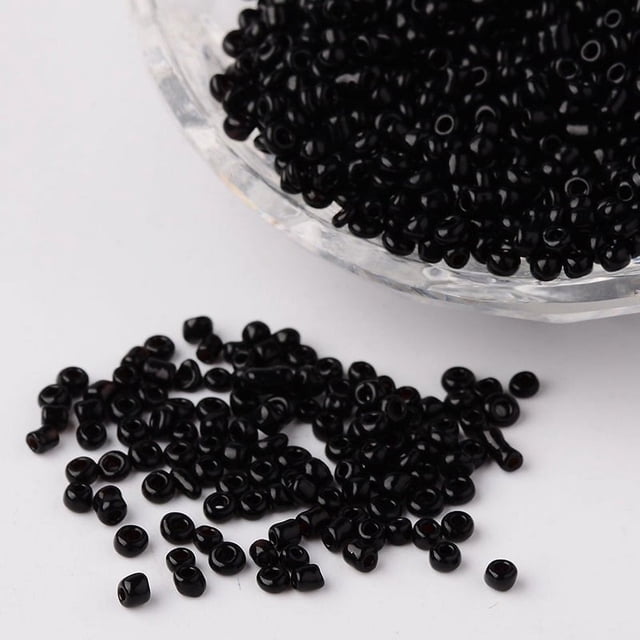MesaSe Perles de Rocaille Rondes en Verre Couleurs Opaques 12/0 Marron Noix de Coco Trou 2mm 1mm