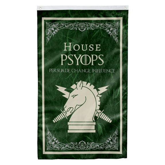 Cayyon House Psyops Flag 3x5Feet Military Banner with 2 Brass Grommets