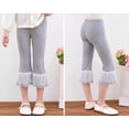 thumbnail image 5 of Kureaily Girls Summer Casual Capri Pants Flared Leggings Stretchy Soft Everyday Basic Bottoms For Toddler Kids/ 2-3 Years/ Little Kid (Gray), 5 of 5