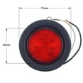 thumbnail image 5 of MesaSe 5 Pcs 2 Pouces 12V 4 LEDs Feu de Signalisation Rond pour Camion Remorque Caravane (Rouge), 5 of 5